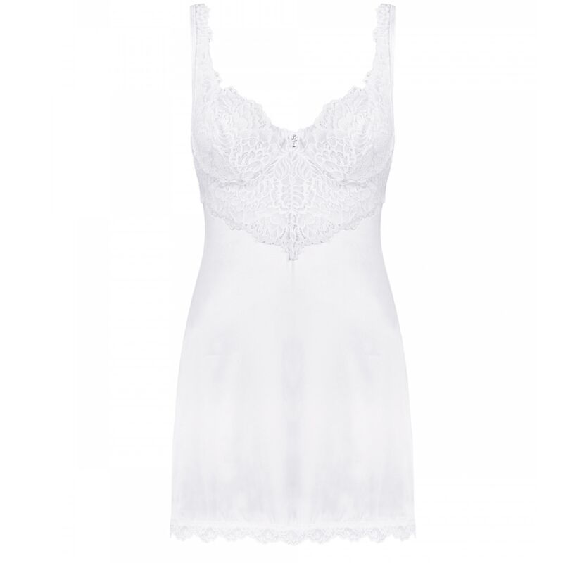 Obsessive Amor Blanco White Chemise & Thong