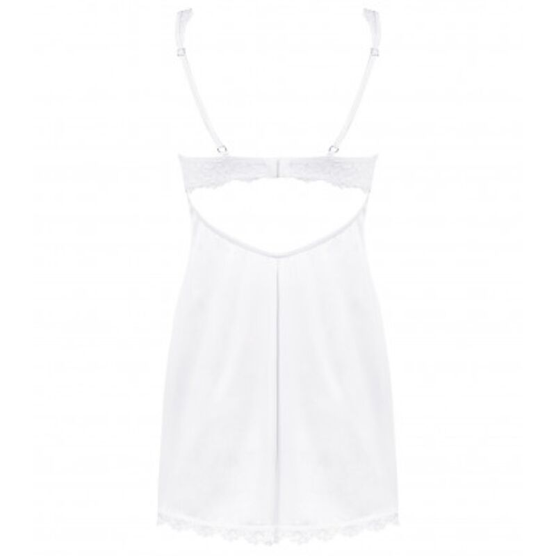 Obsessive Amor Blanco White Chemise & Thong