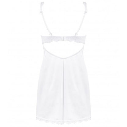 Obsessive Amor Blanco White Chemise & Thong