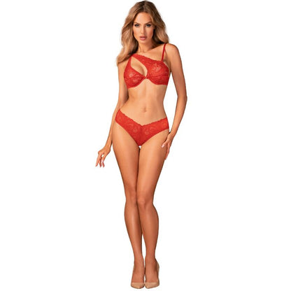 Obsessive Atenica Red Lingerie Set