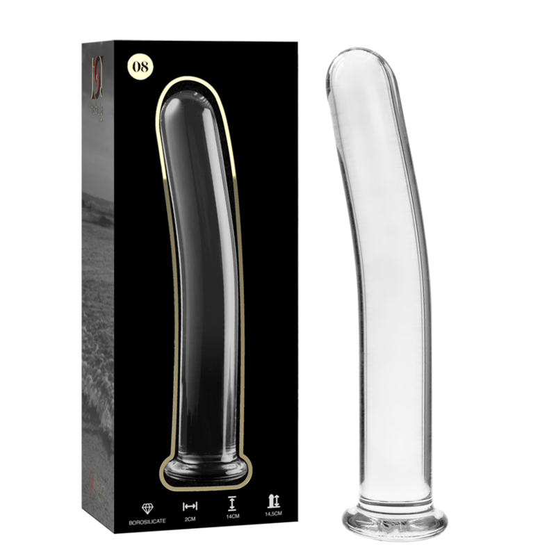 Nebula Series Model 8 Glass Dildo 14.5 x 2cm Clear