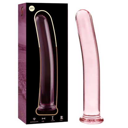 Nebula Series Model 9 Glass Dildo 15.5 x 2.5cm Pink