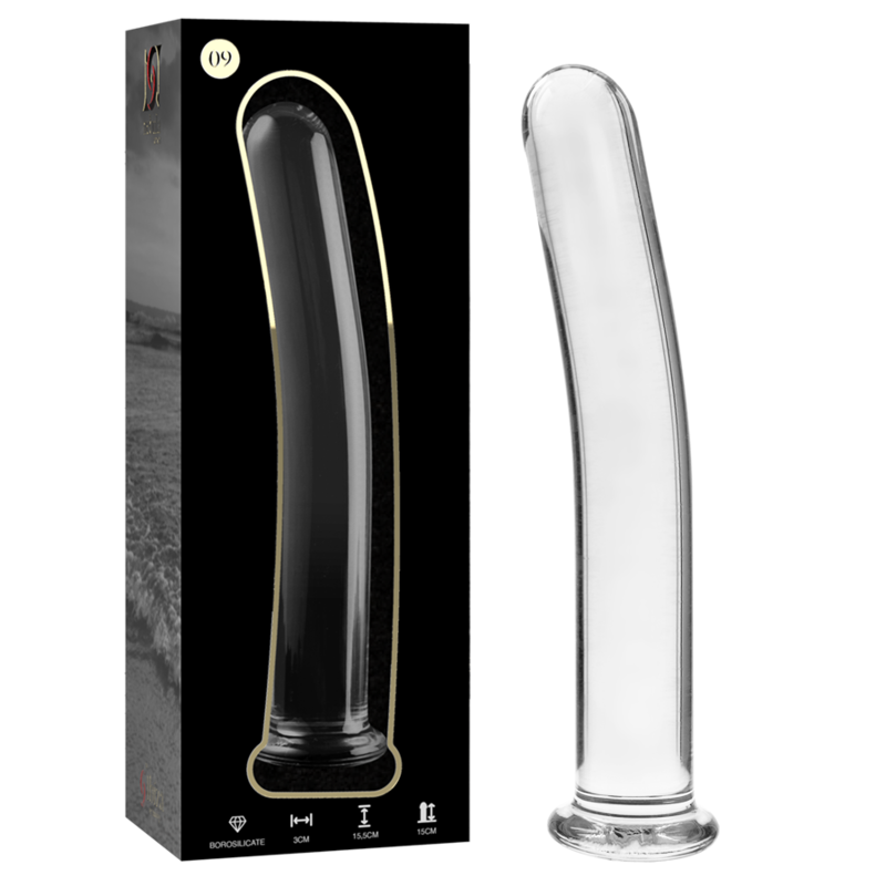 Nebula Series Model 9 Glass Dildo 15.5 x 2.5cm Clear