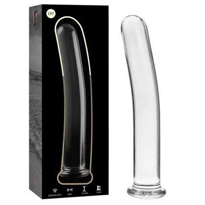 Nebula Series Model 9 Glass Dildo 15.5 x 2.5cm Clear