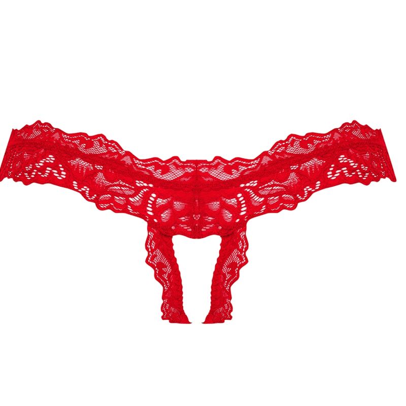 Obsessive Amor Cherris Red Crotchless Thong