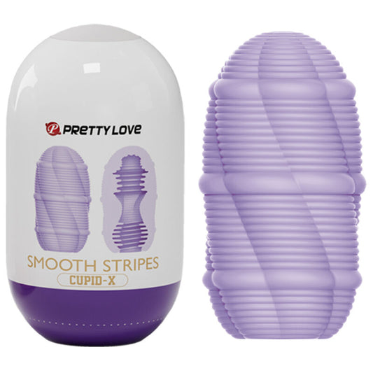 Pretty Love Smooth Stripes Cupid-X Masturbator Egg