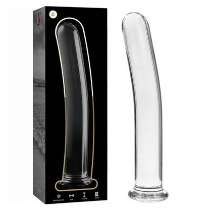 Nebula Series Model 17 Glass Dildo 18.5 x 3cm Clear