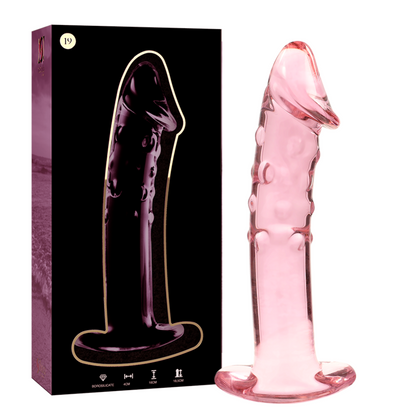 Nebula Series Model 19 Glass Dildo 18.5 x 4cm Pink