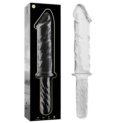 Nebula Series Model 24 Glass Dildo 28.5 x 5cm Clear