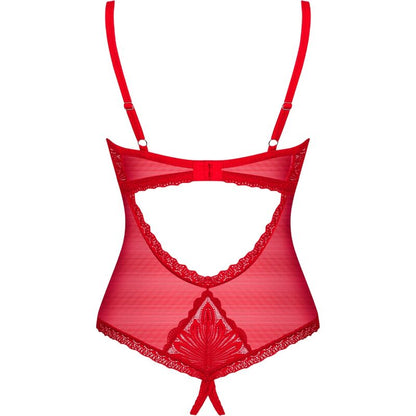 Obsessive Chilisa Red Crotchless Teddy