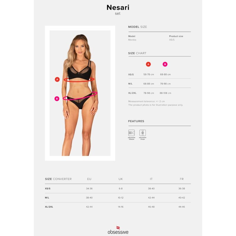 Obsessive Nesari Lingerie Set