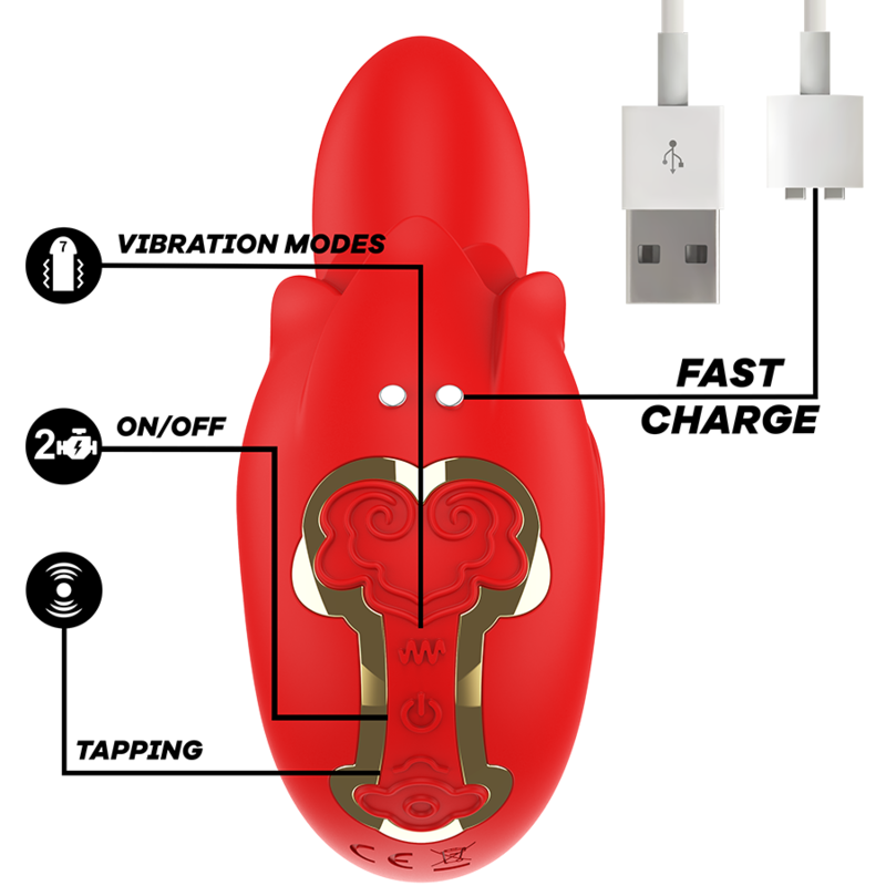 Mia Selena Tapping Dual Vibrator