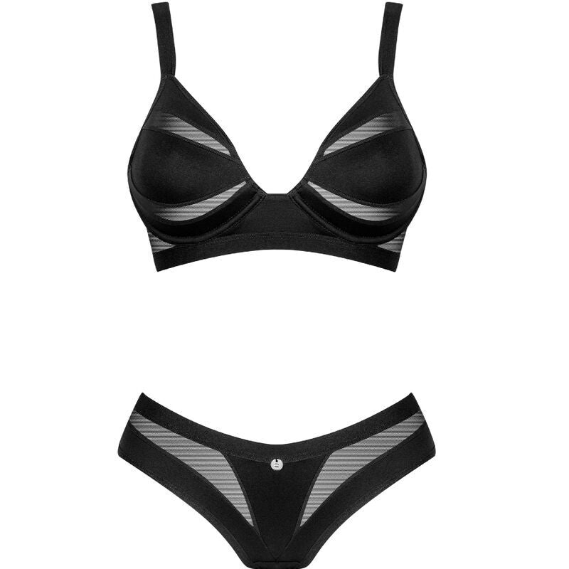 Obsessive Chic Amoria Black Lingerie Set