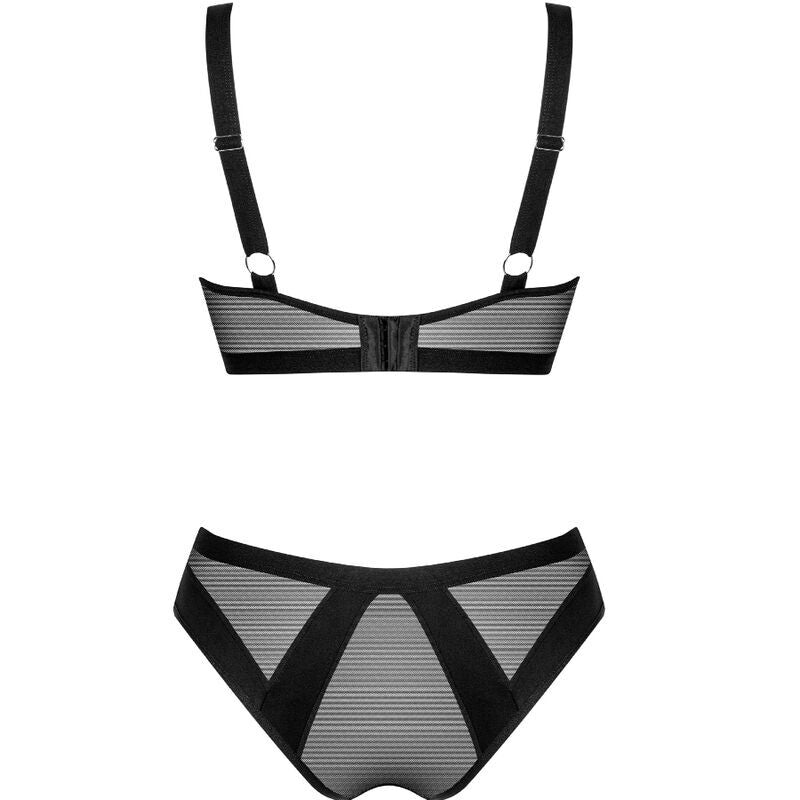 Obsessive Chic Amoria Black Lingerie Set