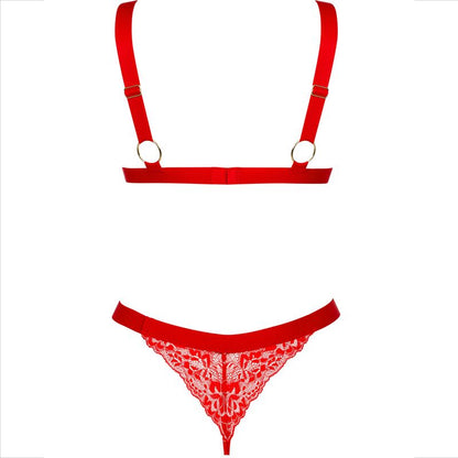 Obsessive Elianes Red Lacy Heart Set