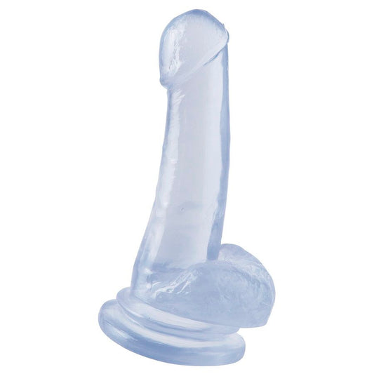 Basix Transparent PVC Suction Cup Dildo 18cm