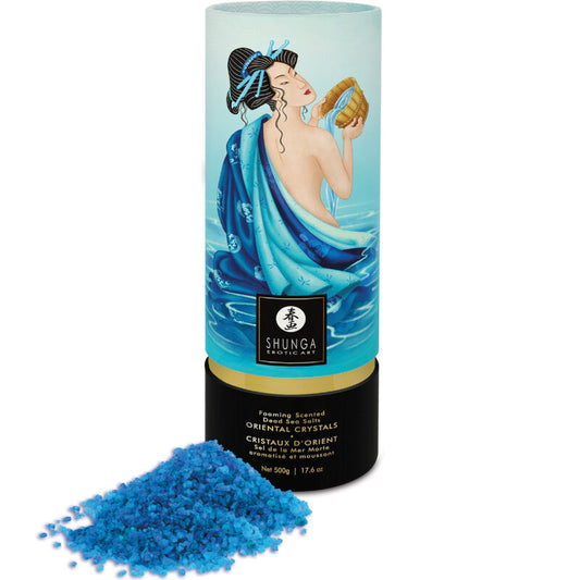 Shunga Oriental Crystals Foaming Scented Dead Sea Salts Ocean Temptations 500g