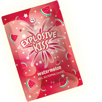 Secret Play Explosive Kiss Watermelon Oral Sex Popping Candies