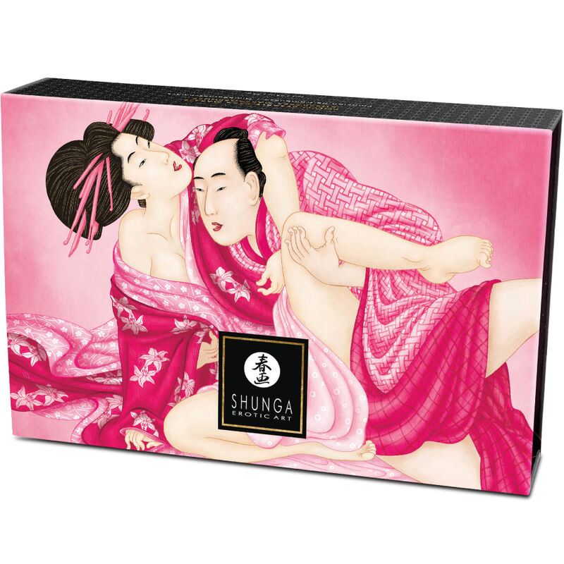 Shunga Edible Massage Powder Kit Raspberry Feeling