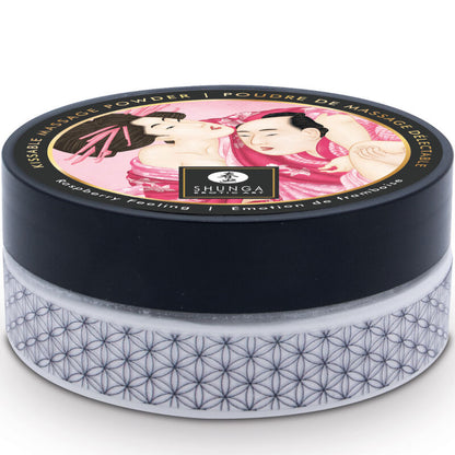 Shunga Edible Massage Powder Kit Raspberry Feeling