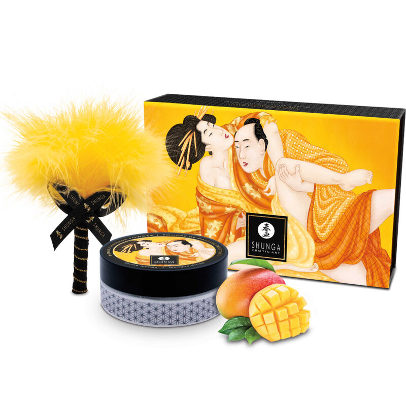 Shunga Edible Massage Powder Kit Luscious Mango