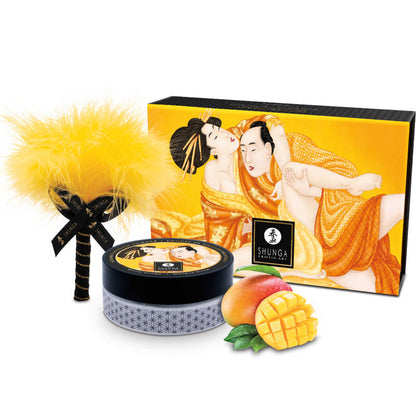 Shunga Edible Massage Powder Kit Luscious Mango