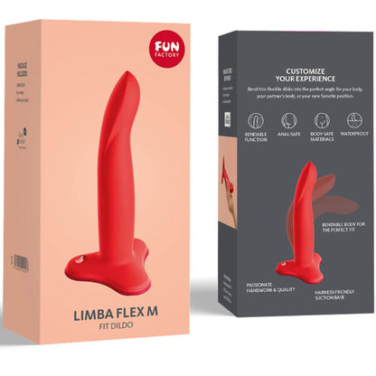 Fun Factory Limba Flex Medium Bendable Dildo Red