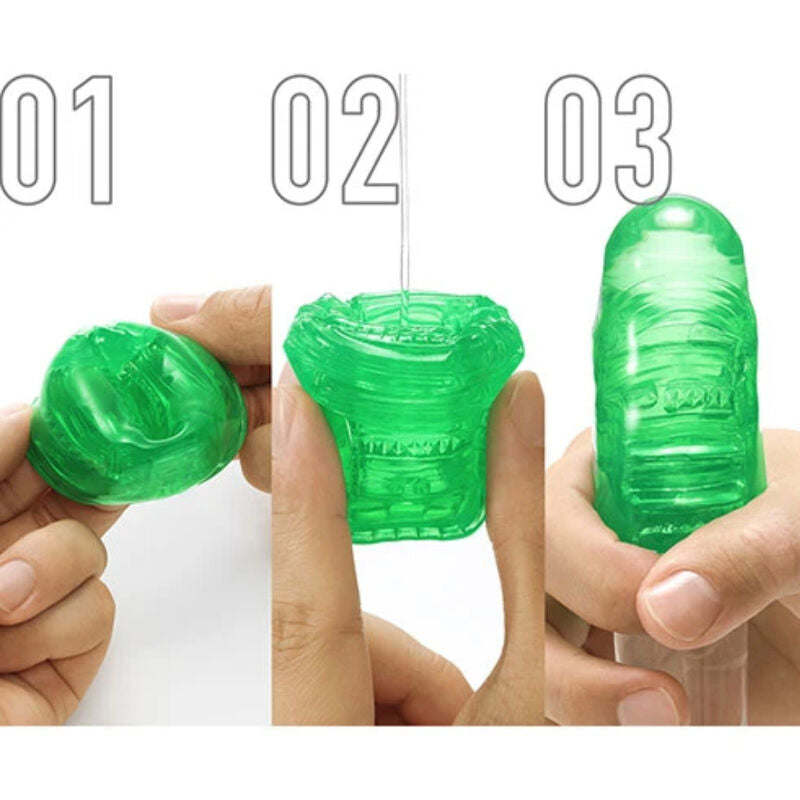 Tenga Uni Emerald Textured Finger Sleeve Stroker