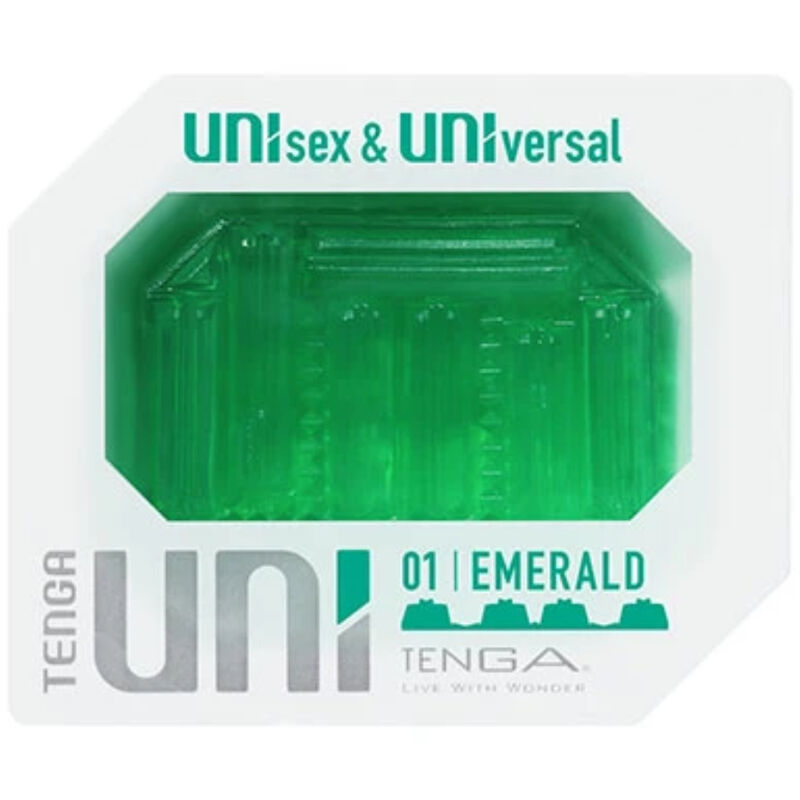 Tenga Uni Emerald Textured Finger Sleeve Stroker