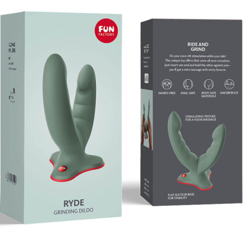 Fun Factory Ryde Double Grinding Dildo Wild Olive