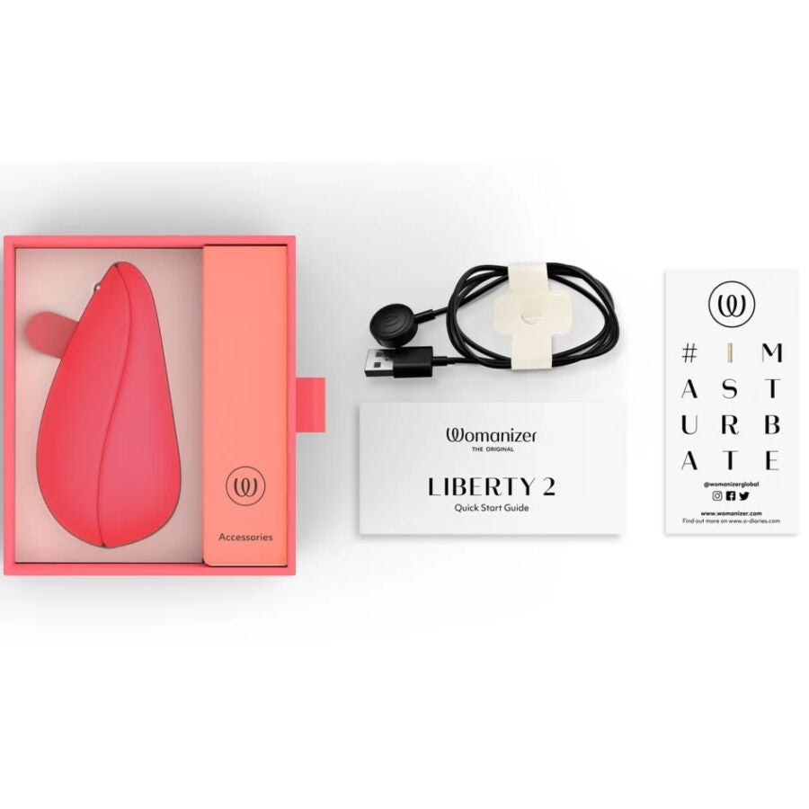 Womanizer Liberty 2 Clitoral Stimulator Vibrant Rose