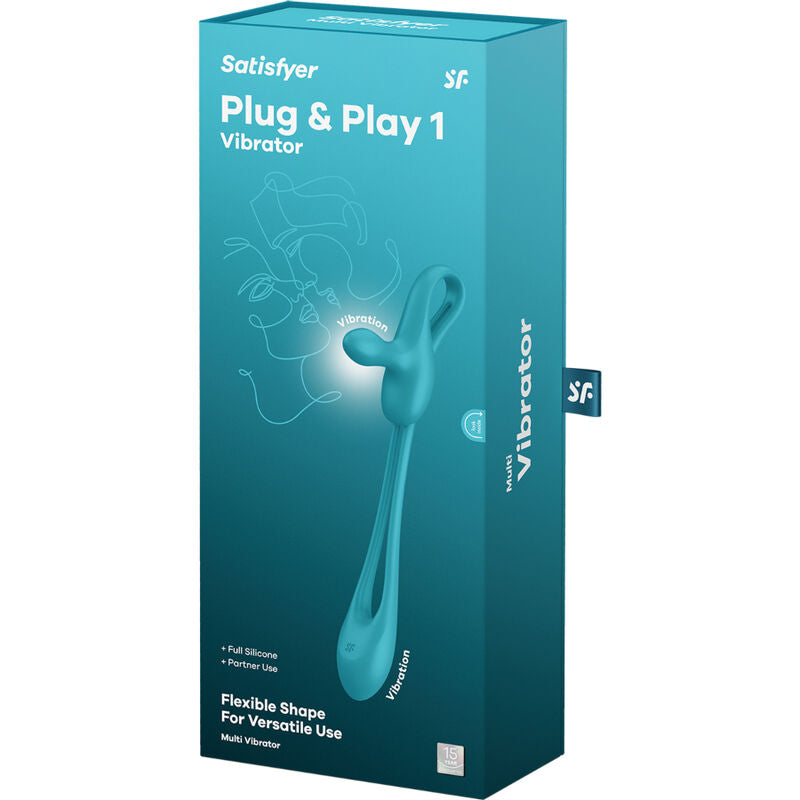 Satisfyer Plug & Play 1 Flexible Multi Vibrator Blue