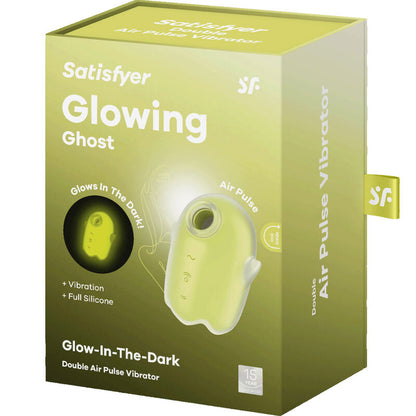 Satisfyer Glowing Ghost Double Air Pulse Clitoral Vibrator Yellow