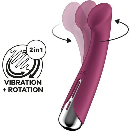 Satisfyer Spinning G-Spot 1 Rotating G-spot Vibrator Red