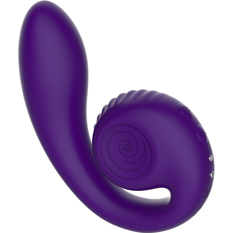 Snail Vibe Gizi Silicone Dual Stimulation Vibrator Purple