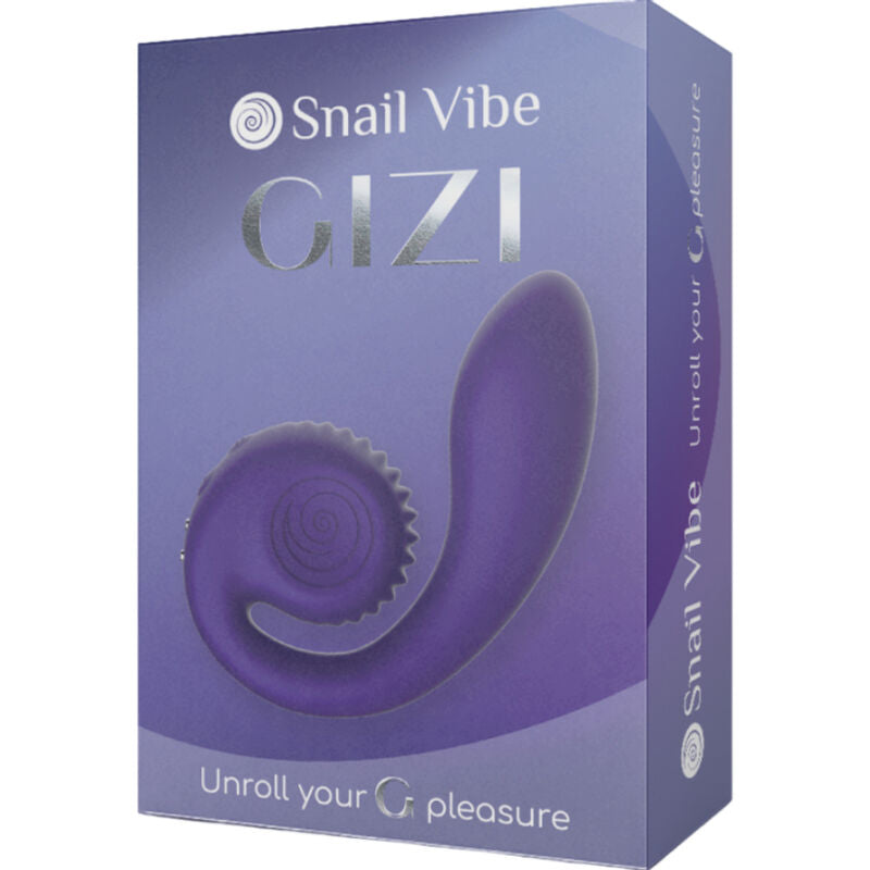 Snail Vibe Gizi Silicone Dual Stimulation Vibrator Purple