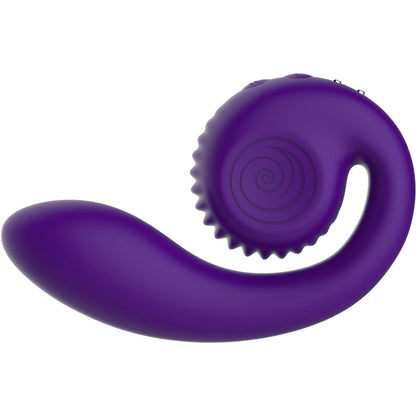 Snail Vibe Gizi Silicone Dual Stimulation Vibrator Purple