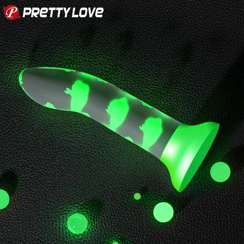 Pretty Love Romantic Rendezvous Silicone Dildo Luminous Green