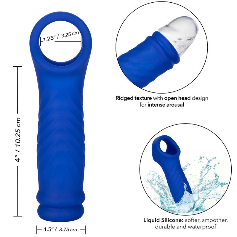 CalExotics Admiral Wave Penis Extension Blue