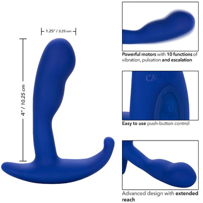 CalExotics Admiral Advanced Vibrating Curved Probe Blue