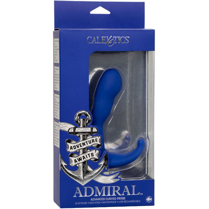 CalExotics Admiral Advanced Vibrating Curved Probe Blue