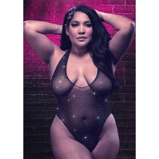 CalExotics Radiance Plus Size Deep V Body Suit