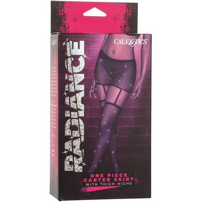 CalExotics Radiance Garter Skirt With Thigh High Stockings