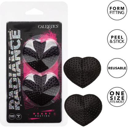 CalExotics Radiance Heart-shaped Jewel Nipple Pasties