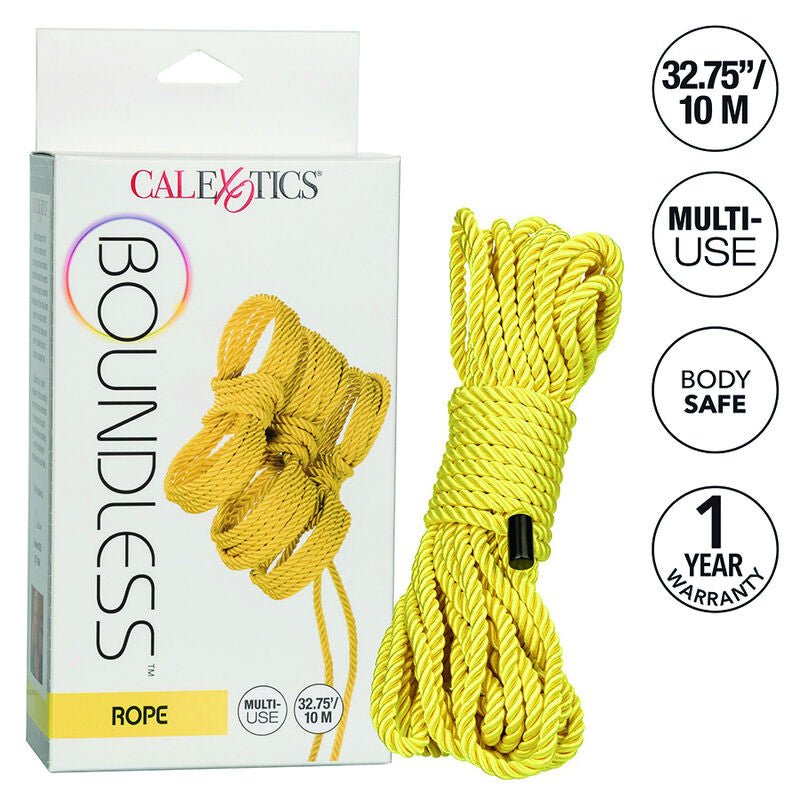 CalExotics Boundless Yellow Bondage Rope 10m