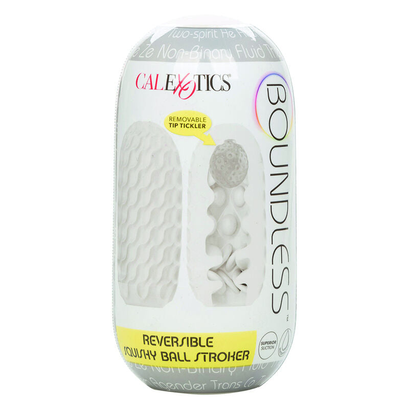 CalExotics Boundless Reversible Squishy Grey Ball Stroker