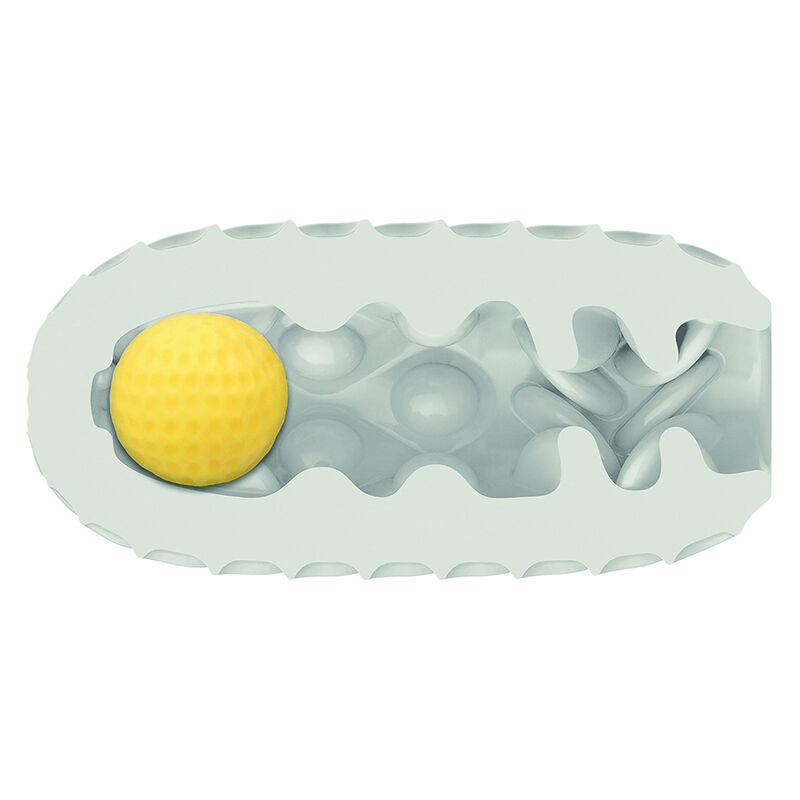 CalExotics Boundless Reversible Squishy Yellow Ball Stroker