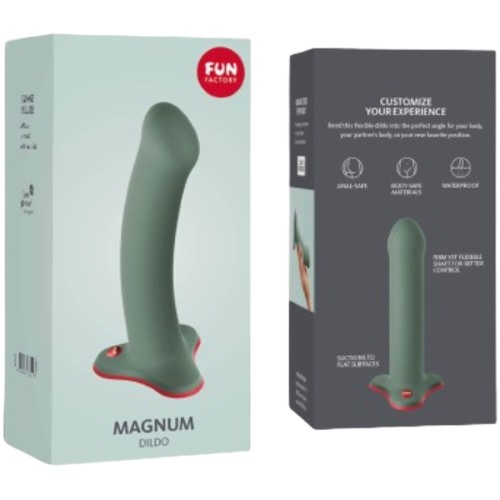 Fun Factory Magnum Flexible Silicone Dildo Wild Olive