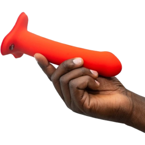 Fun Factory Magnum Flexible Silicone Dildo Flashy Coral