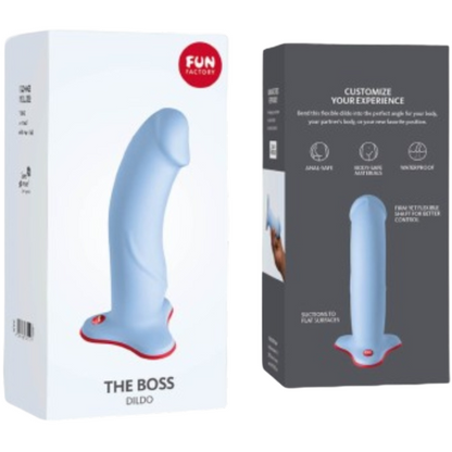 Fun Factory The Boss Realistic Silicone Dildo Dove Blue